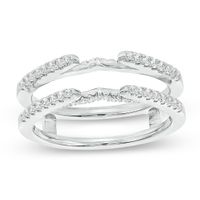 1/3 CT. T.w. Diamond Solitaire Enhancer in 14K White Gold