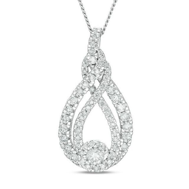 Interwovenâ¢ 1 CT. T.w. Diamond Pendant in 10K White Gold - 19"