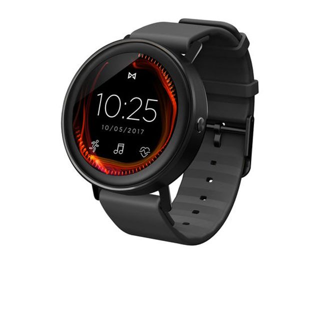 Misfit Vaporâ¢ Black IP Strap Smart Watch with Black Dial (Model: Mis7000)