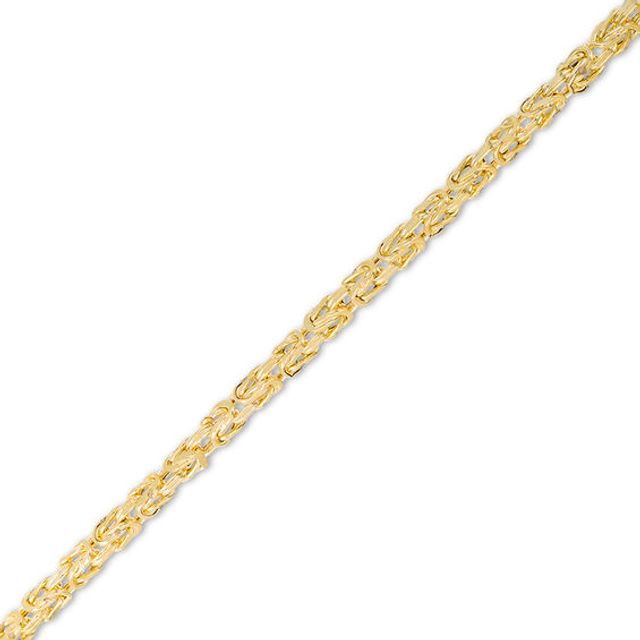 050 Gauge Byzantine Chain Bracelet in 10K Gold - 7.5"