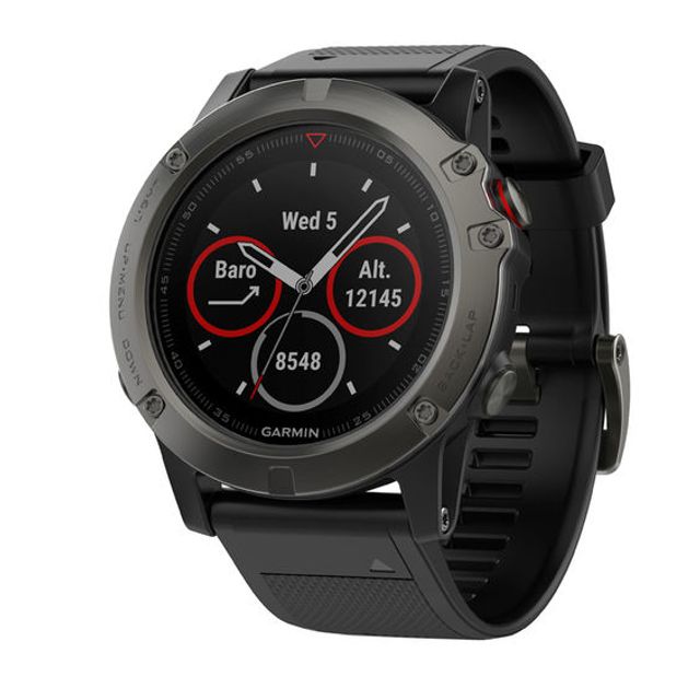 Garmin fÄnixÂ® 5X Black Strap Smart Watch (Model: 10-01733-00)