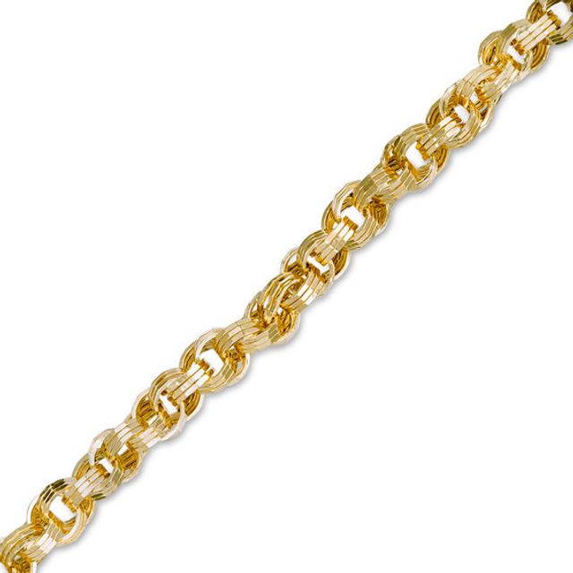 Link Chain Bracelet in 10K Gold - 7.25"