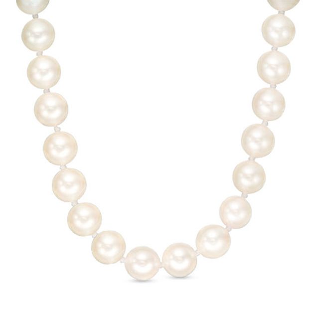 6.0-6.5mm Akoya Cultured Pearl Strand Necklace with 14K White Gold Clasp