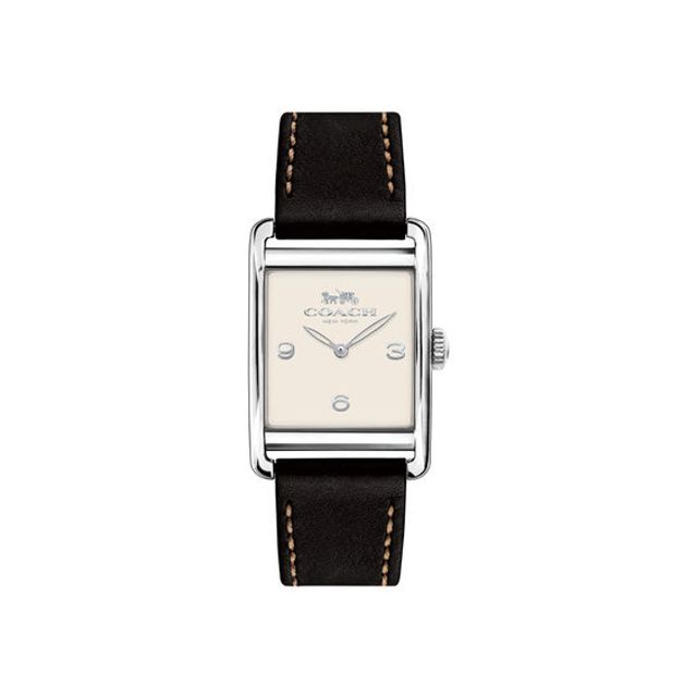 Ladies' Coach Renwick Strap Watch with Rectangular White Dial (Model: 14502830)