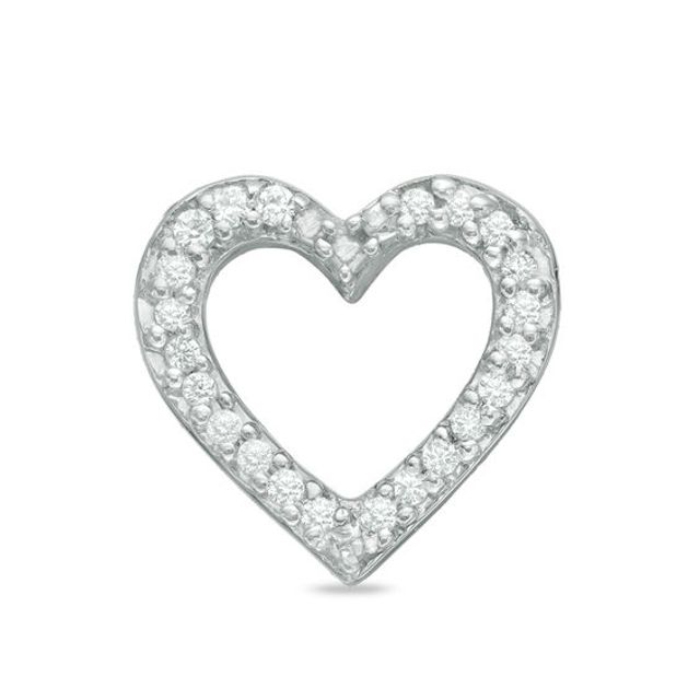 1/20 CT. T.w. Diamond Heart Single Stud Earring in Sterling Silver