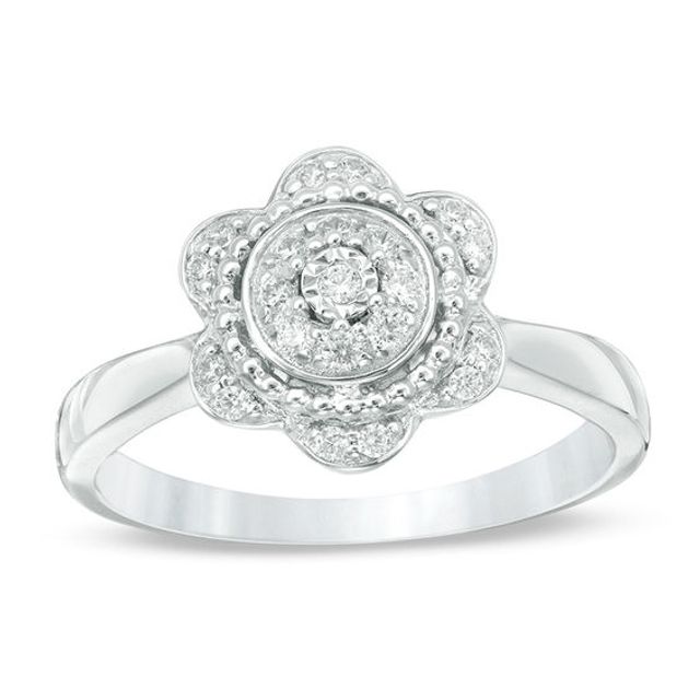 BlÃ¶em 1/5 CT. T.w. Diamond Hepatica Ring in Sterling Silver