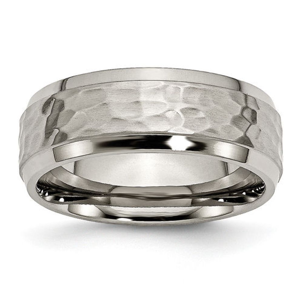 Ladies' 10.0mm Comfort Fit Flat Wedding Band in Sterling Silver