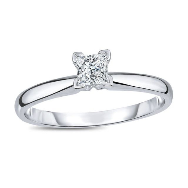 CT. Princess-Cut Diamond Solitaire Engagement Ring in 14K Gold