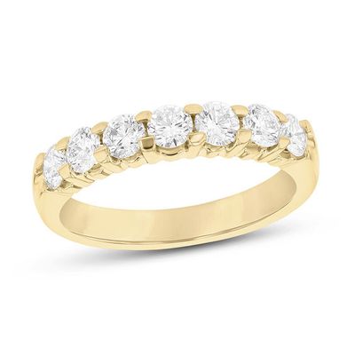 1 CT. T.w. Diamond Seven Stone Anniversary Band in 14K Gold