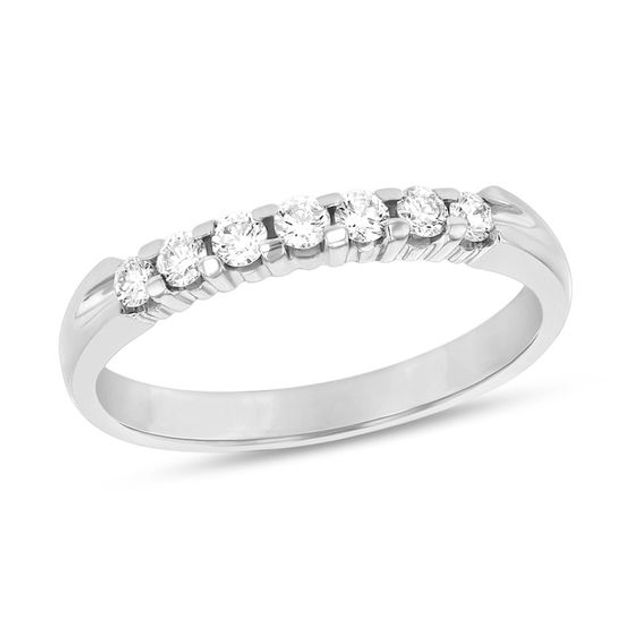 1/ CT. T.w. Diamond Seven Stone Anniversary Band in 14K Gold