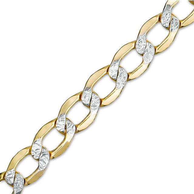 Zales Men's 4.7mm Curb Chain Bracelet in 14K White Gold