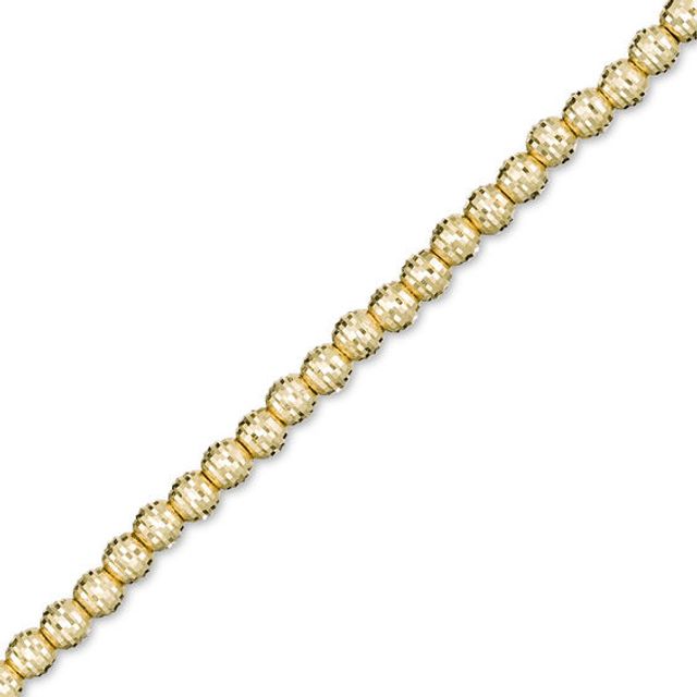 Made in Italy Diamond-Cut Bead Bracelet in 14K Gold - 8.0"