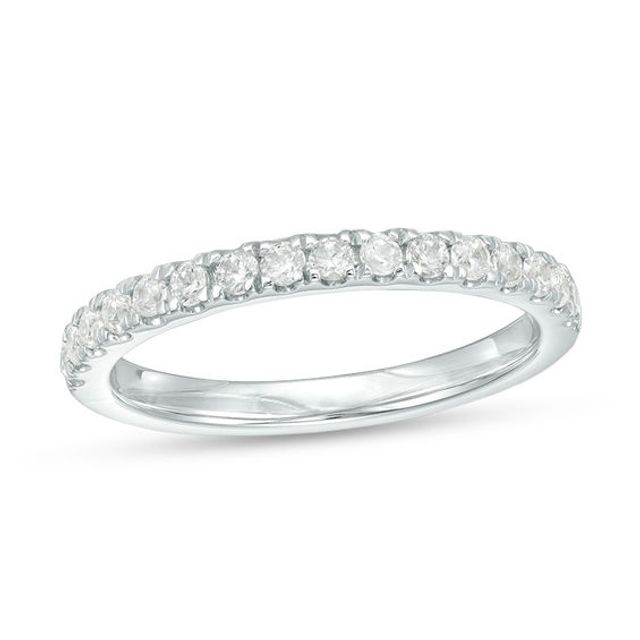 3/8 CT. T.w. Diamond Wedding Band in 10K White Gold