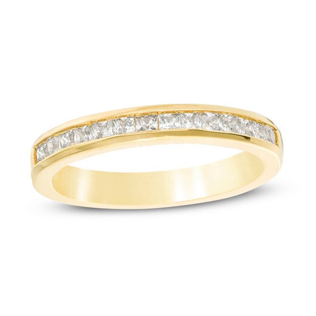 1/2 CT. T.w. Princess-Cut Diamond Wedding Band in 10K Gold
