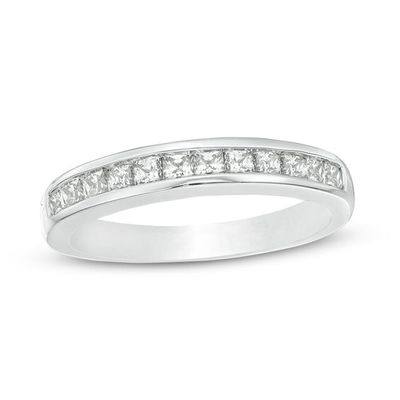 5/8 CT. T.w. Princess-Cut Diamond Wedding Band in 10K White Gold