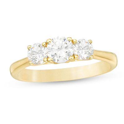 1 CT. T.w. Diamond Past Present FutureÂ® Engagement Ring in 14K Gold