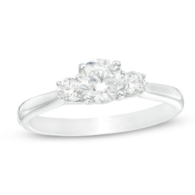 1 CT. T.w. Diamond Past Present FutureÂ® Engagement Ring in 14K White Gold