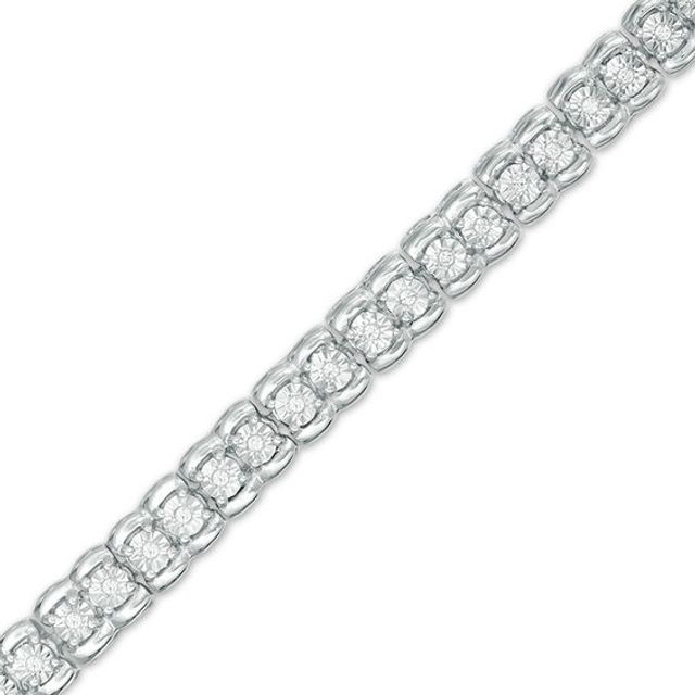 1/4 CT. T.w. Diamond Tennis Bracelet in Sterling Silver - 7.25"