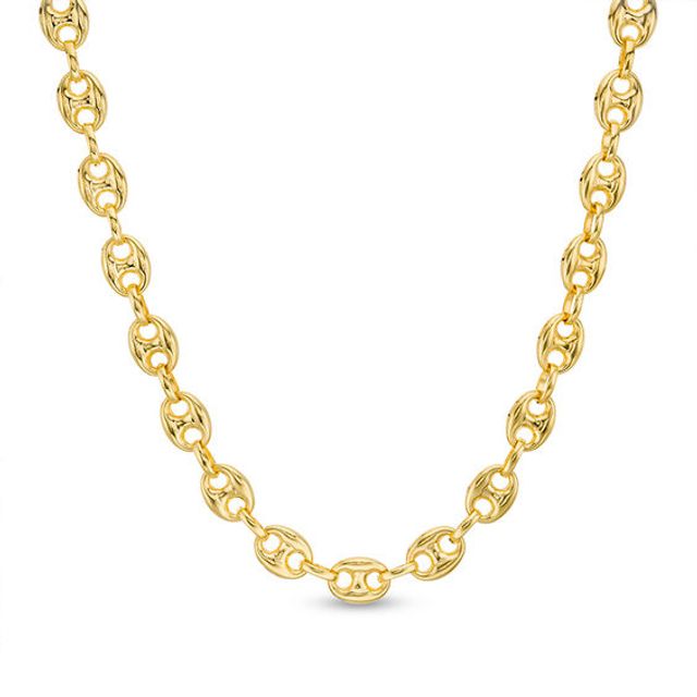Ladies' 6.9mm Mariner Chain Necklace in 14K Gold - 18"