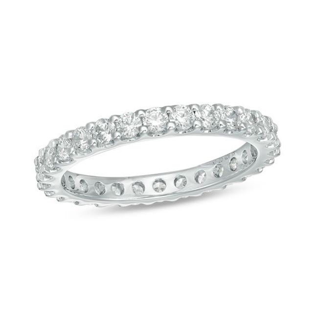 1 CT. T.w. Diamond Eternity Band in 14K White Gold (H/Si2