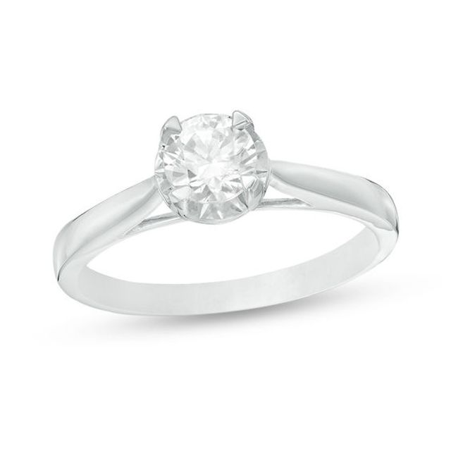 1/2 CT. Diamond Solitaire Engagement Ring in 10K White Gold