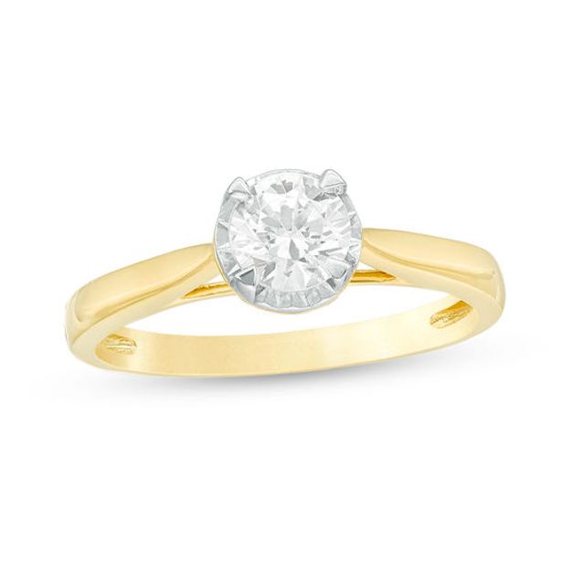 1/2 CT. Diamond Solitaire Engagement Ring in 10K Gold