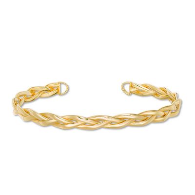 Made in Italy 2.0mm Braided Cuff in 14K Gold