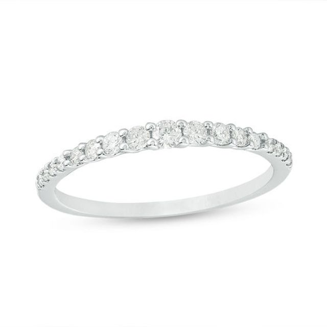 1/4 CT. T.w. Diamond Graduated Anniversary Band in 14K White Gold