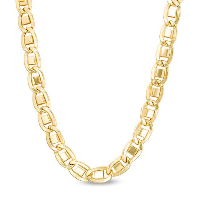 Men's 7.9mm Mariner Link Chain Necklace in 10K Gold - 22"