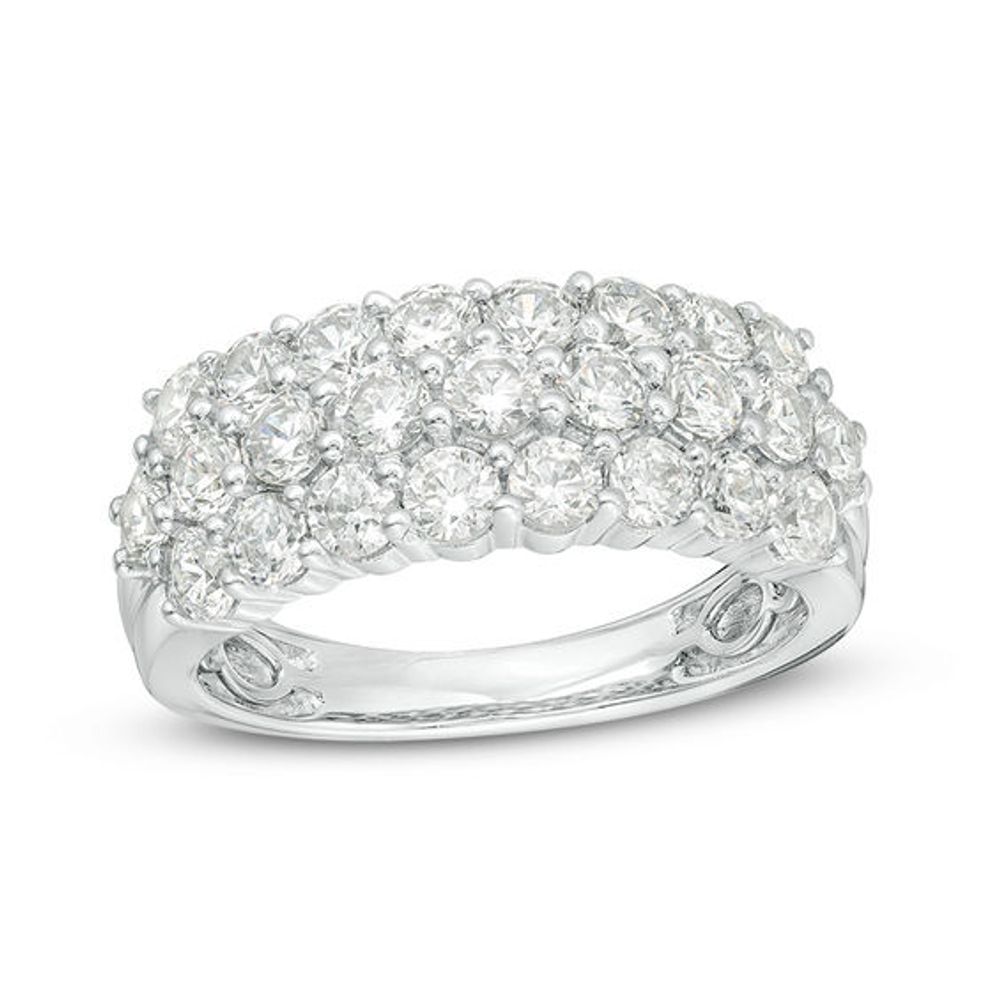 2 CT. T.w. Diamond Multi-Row Anniversary Band in Platinum