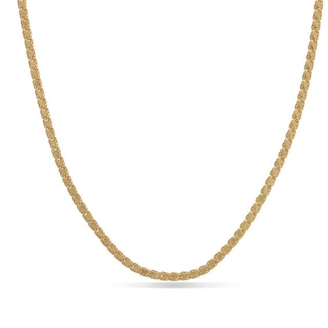 Ladies' Mirror Leaf Chain Necklace in 14K Gold - 20"