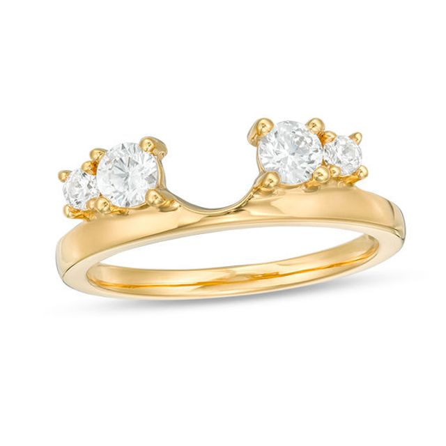 1/2 CT. T.w. Diamond Solitaire Enhancer in 14K Gold