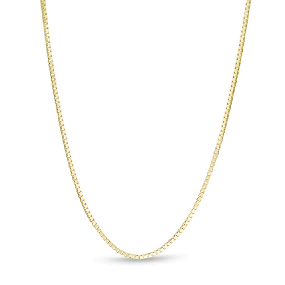 Made in Italy 0.7mm Box Chain Necklace in 10K Gold - 18"