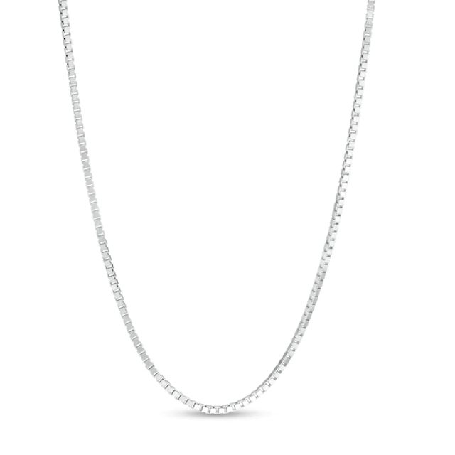 Made in Italy Men's 0.8mm Adjustable Box Chain Necklace in 14K Gold