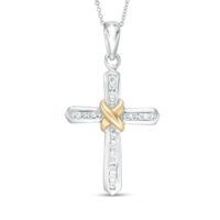 CT. T.w. Diamond Cross Pendant 
