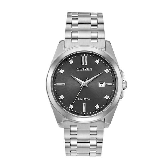 Men's Citizen Eco-DriveÂ® Corso Diamond Accent Watch with Grey Dial (Model: Bm7100-59H)