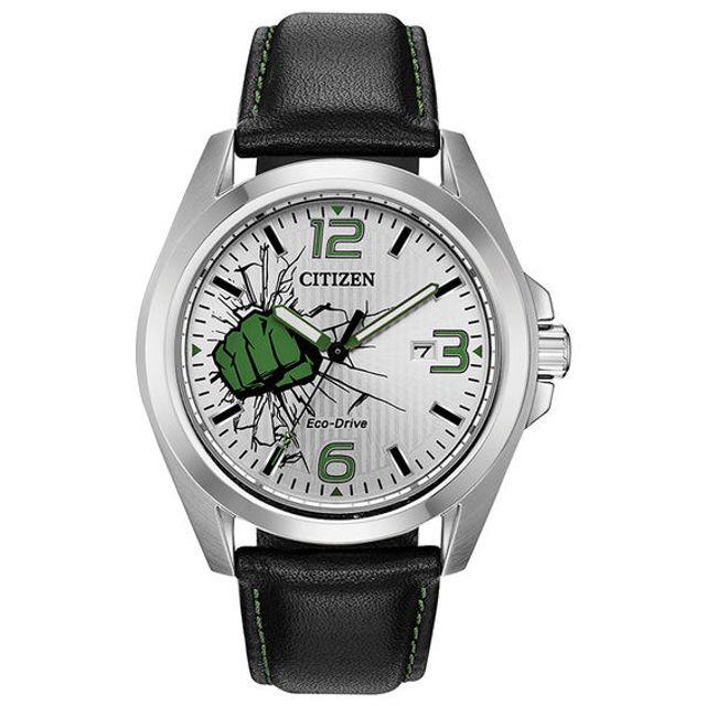 Men's Citizen Eco-DriveÂ® Hulk Strap Watch with Silver-Tone Dial (Model: Aw1431-24W)
