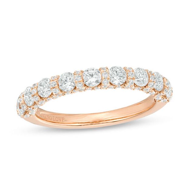 Vera Wang Love Collection 1-1/4 CT. T.w. Diamond Band in 14K Rose Gold