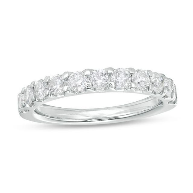 1 CT. T.w. Certified Diamond Band in 14K White Gold (I/Si2)