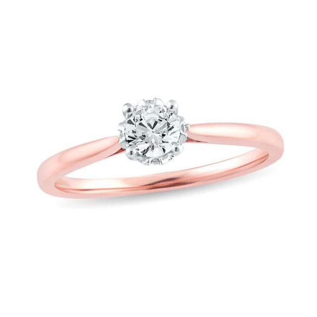 1/3 CT. T.w. Diamond Solitaire Engagement Ring in 10K Rose Gold