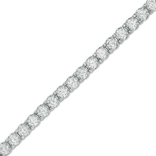 8 CT. T.w. Diamond Tulip Tennis Bracelet in 10K White Gold