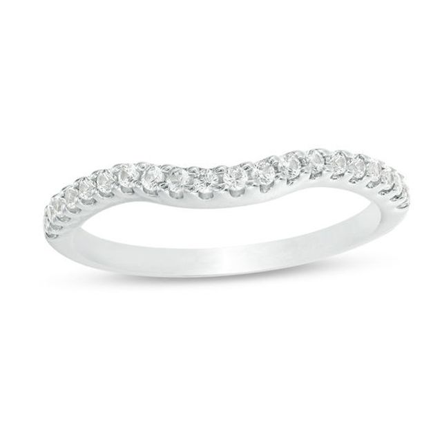 1/4 CT. T.w. Diamond Contour Wedding Band in Platinum