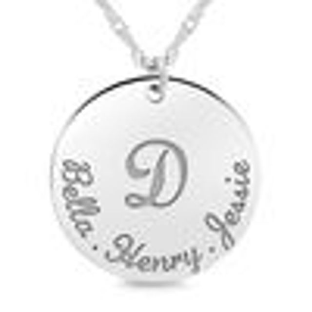 Monogram 20.0mm Disc Pendant (3 Initials)