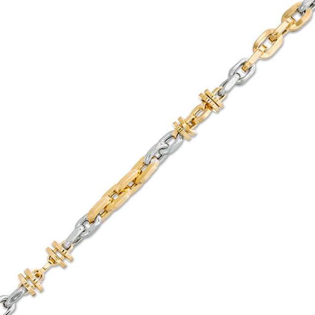 Zales Men's 9.2mm Cuban Link Bracelet in 10K Gold - 9.0