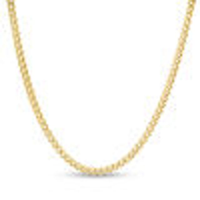 Men's 4.7mm Curb Chain Necklace in Solid 14K White Gold - 24