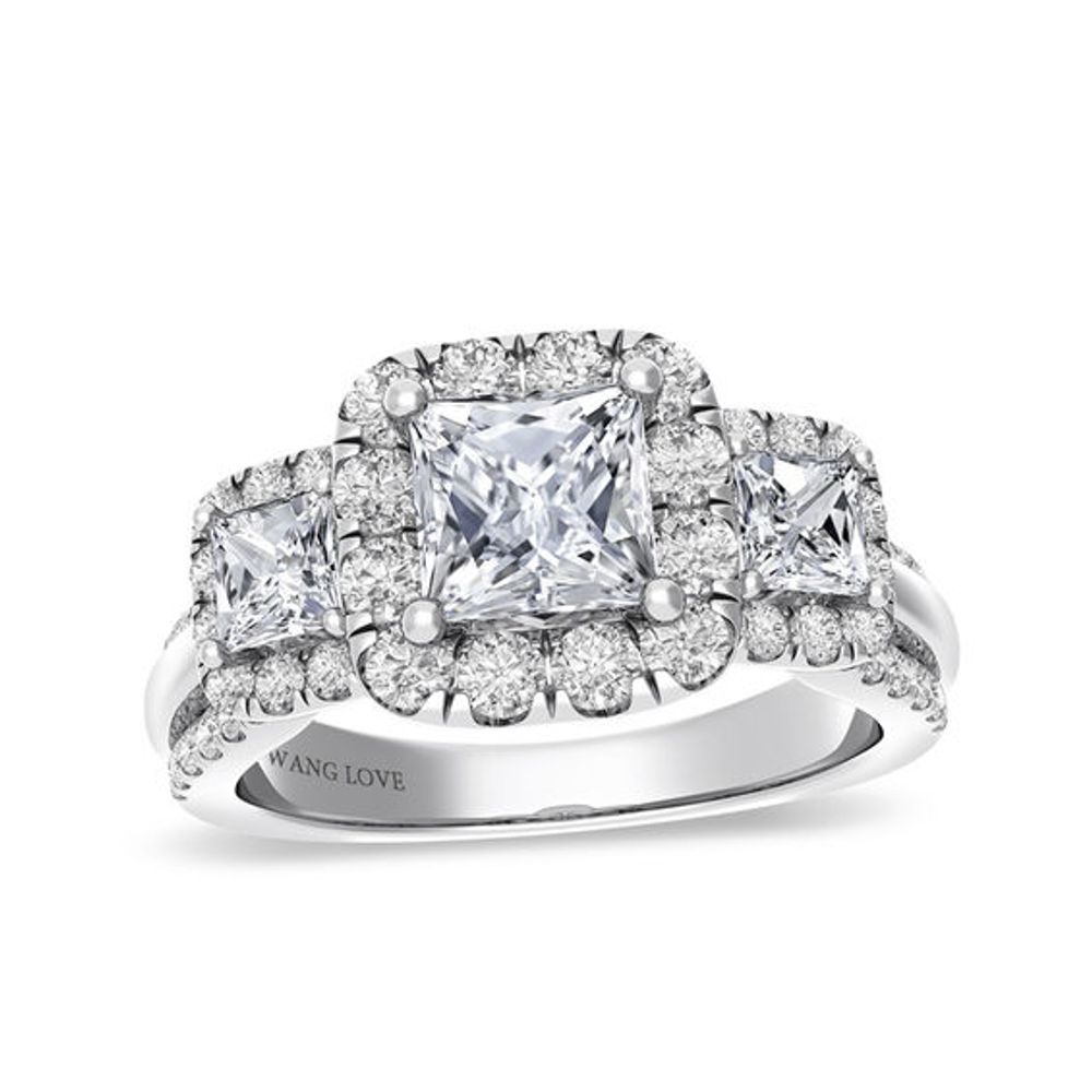 Vera Wang Love Collection 2 CT. T.w. Diamond Three Stone Engagement Ring