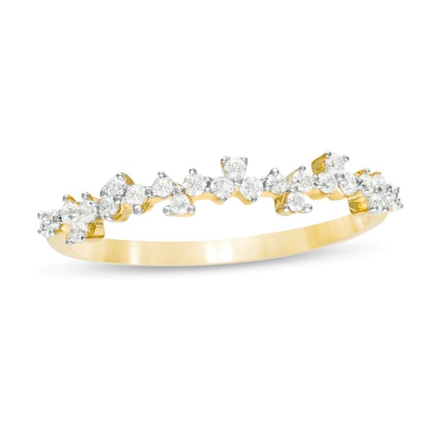 1/4 CT. T.w. Diamond Scatter Anniversary Band in 10K Gold