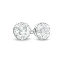 1/5 CT. T.w. Diamond Solitaire Stud Earrings in 14K White Gold