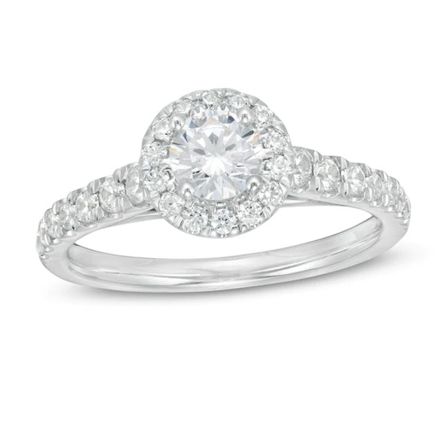 Zales Private Collection 1 CT. T.w. Certified Colorless Diamond Frame Engagement Ring in 14K White Gold (F/I1)