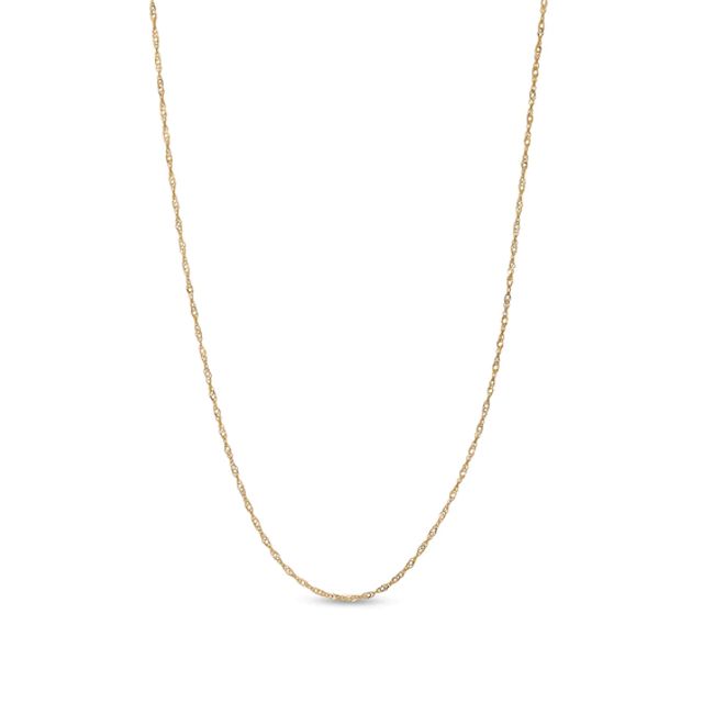Made in Italy 1.0mm Adjustable Singapore Chain Necklace in 14K Gold - 22"